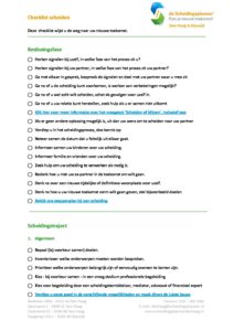 Checklist Scheiden Scheidingsplanner Den Haag - Rijswijk ...